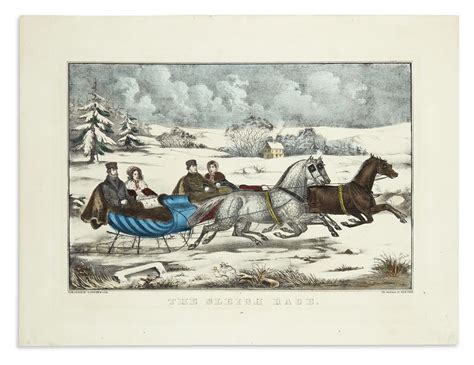 Sold Price Currier And Ives The Sleigh Race December 2 0119 100 Pm Est