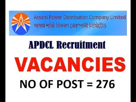 Apdcl Manager Post Recruitment Youtube