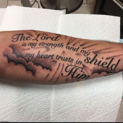 Bible Verse Forearm Arm Tattoos For Men Best Tattoo Ideas