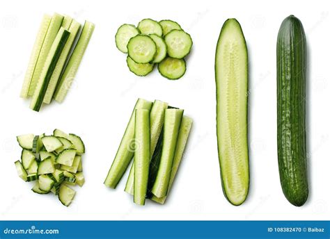 Fresh Whole And Sliced Cucumber Stock Photo Image Of Piece Organic