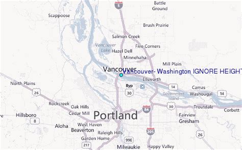 Vancouver Washington Ignore Heights Tide Station Location Guide