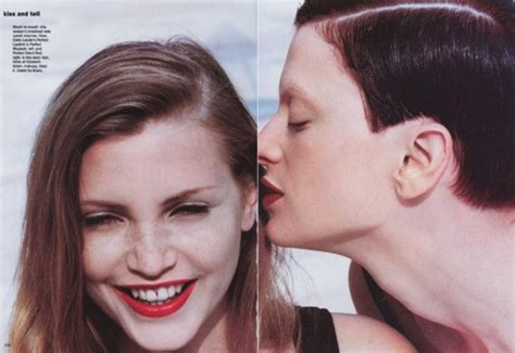 Nadja Auermann And Kristen Mcmenamy By Helmut Newton For Us Vogue