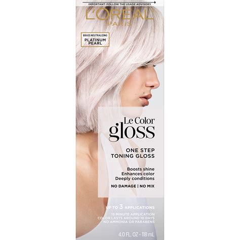 Loreal Paris Le Color Gloss One Step In Shower Toning Platinum Pearl