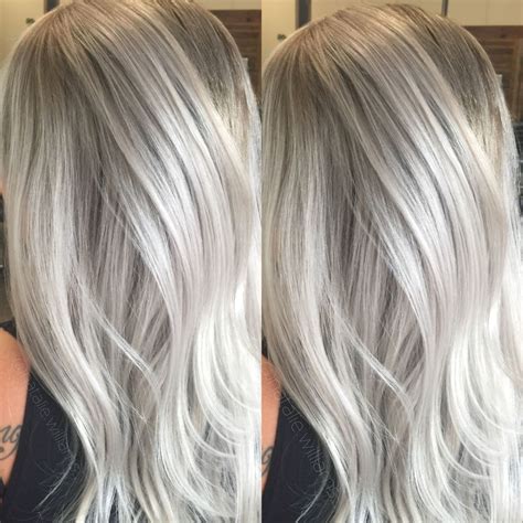Ombre Silver Blonde Hair FASHIONBLOG