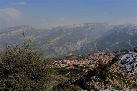 Douma In Spring Lebanon Mountain Village Stock Image Image Of