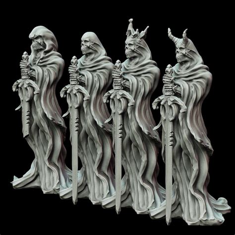 Sword Wraith Miniature For Dungeons And Dragons Etsy