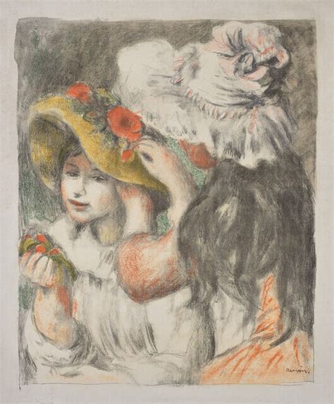 Pierre Auguste Renoir Le Chapeau épinglé 2e Planche Pinning The Hat