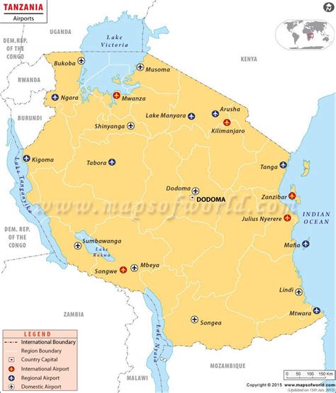 Airports In Tanzania Tanzania Airports Map Airport Map Tanzania Map