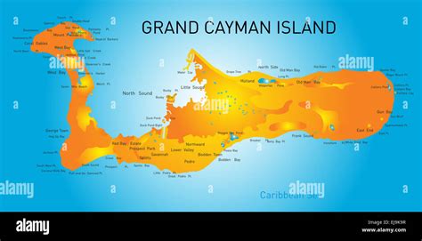 Cayman Brac Road Map Hi Res Stock Photography And Images Alamy