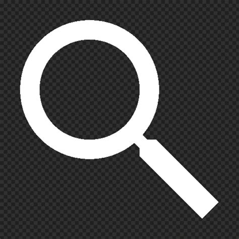 White Search Icon Button Png Img Citypng