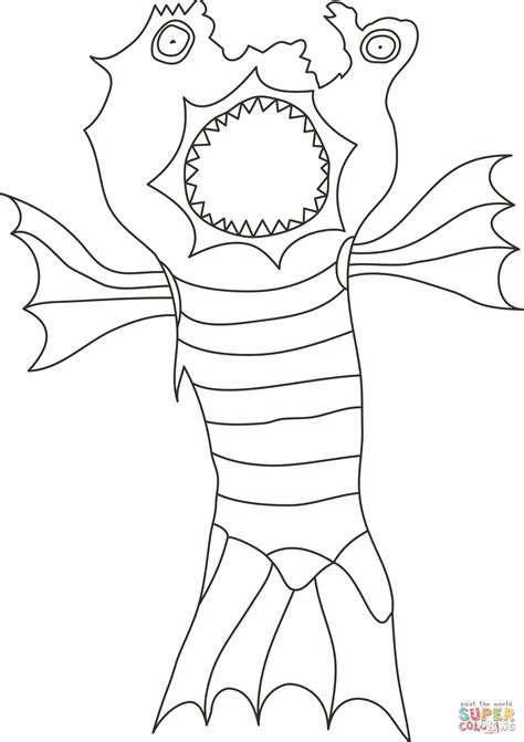 Monster Coloring Page Free Printable Coloring Pages
