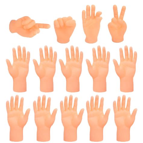 Buy 14 Pack Tiny Finger Handsflat Hand Style Mini Hand Puppetfun And