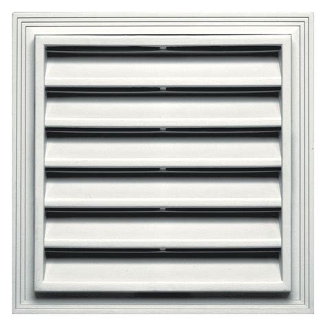 Master Flow 12 In X 12 In Plastic Wall Louver Static Vent In White