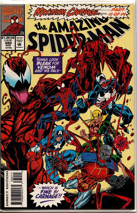 The Amazing Spider Man 380 1963 Aug 1993 Maximum Carnage Part 11 Of