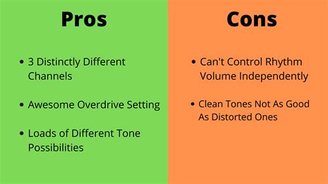 Copy Of Copy Of Pros And Cons Template 1 Musicians Hq