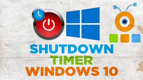 How To Set A Shutdown Timer In Windows 10 Youtube