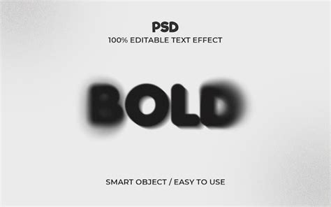 Premium Psd Psd Bold Text Effect Template Design
