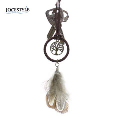Handcrafted Dream Catcher Key Holder Tassel Feather Tree Of Life Key