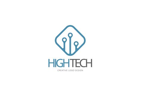 High Tech Logo Illustrator Templates ~ Creative Market