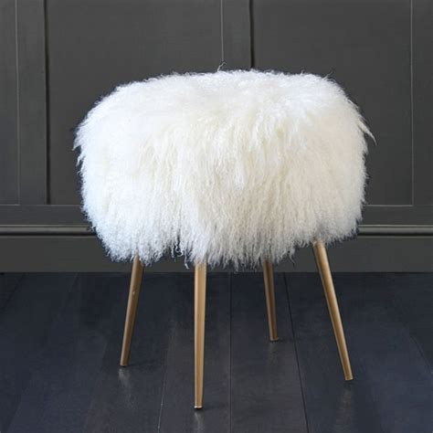 Check spelling or type a new query. 100% Genuine Mongolian Lamb Stool with Gold Pencil Leg ...