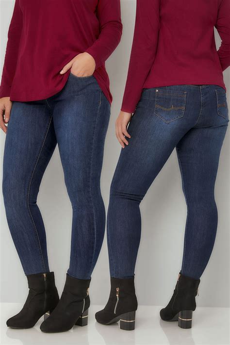 Indigo Skinny Shaper Ava Jeans Available In 30 And 32 Plus