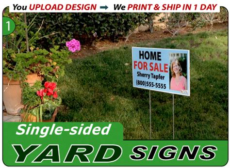 Single Sided Custom Yardlawn Signs Fast And Cheap ⋆