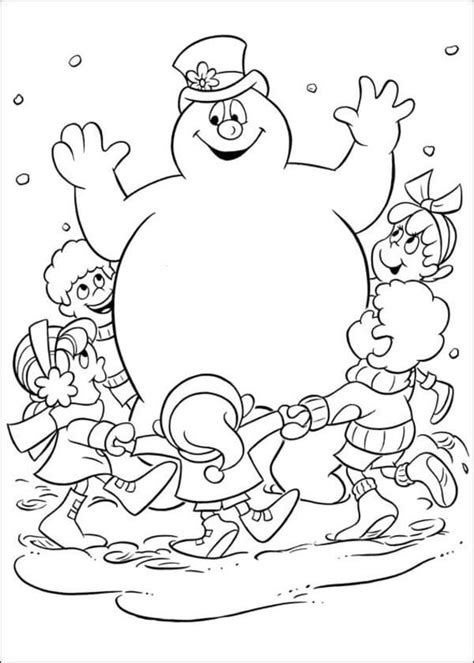 Desenhos de Frosty Crianças para Colorir e Imprimir ColorirOnline