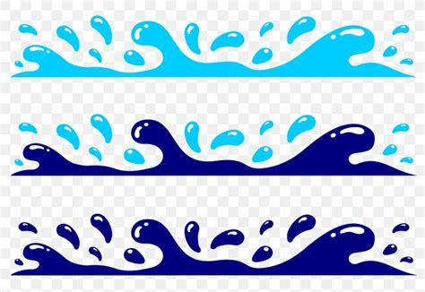 Cartoon Water Splash Drawing Splash Water Cartoon Vector Illustration Aqua Wave Royalty