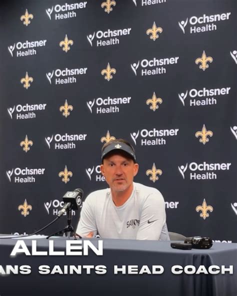 Dennis Allen Wednesday Press Conference In The UK Sports Illustrated New Orleans Saints News