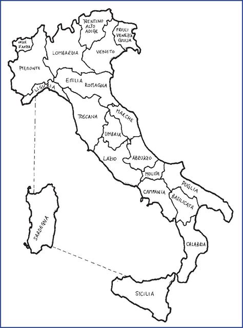Cartina Muta Dell Italia Da Stampare