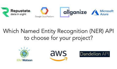 Which Named Entity Recognition Ner Api To Choose For Your Project