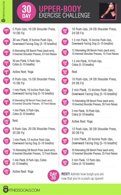 Upper Body Workout For Women Day Challenge Start Now Upper Body Workout For Women