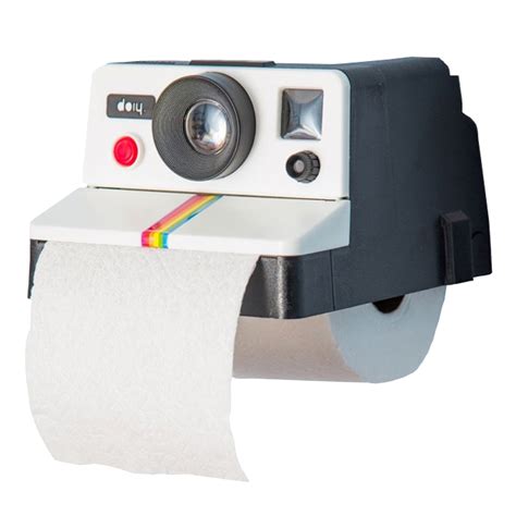 Retro Camera Polaroid Toilet Paper Holders 80s Tissue Roll Boxes Home