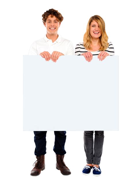 People Holding Banner Png Image Png Play