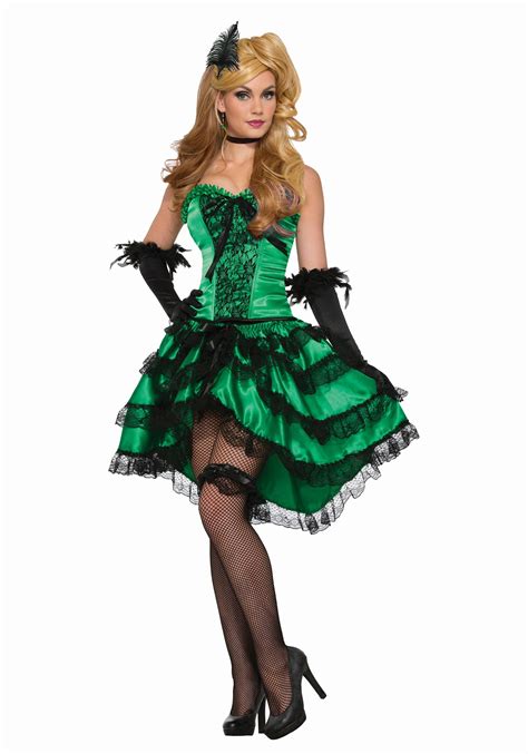 Emerald Saloon Girl Womens Costume