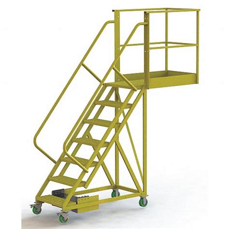 Tri Arc 7 Steps 70 In Platform Ht Cantilever Rolling Ladder 15f001