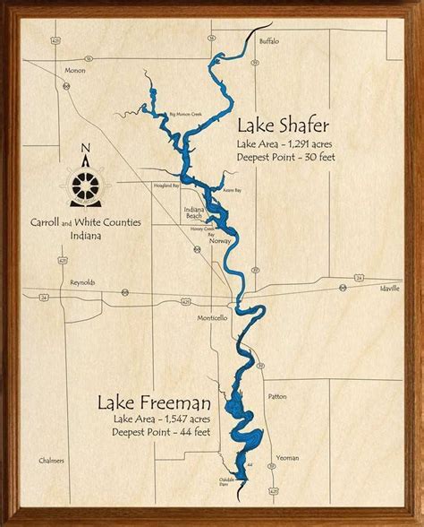 Lake Shafer With Lake Freeman Lakehouse Lifestyle