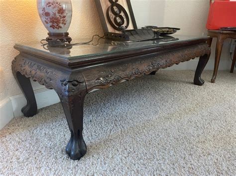 Oriental Furniture Black Lacquer Coffee Table Royal Ladies Etsy