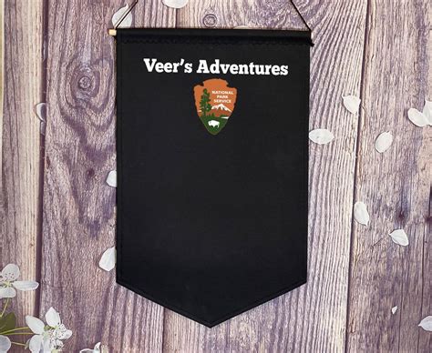 Personalized Black Banner Custom National Parks Banner Etsy