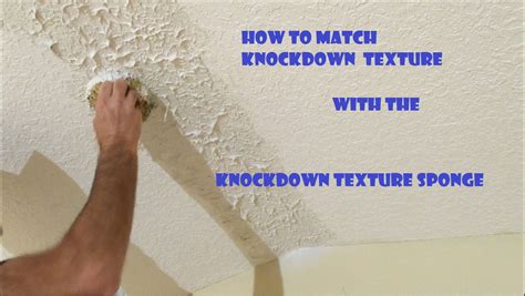 Heavy hand texture typically, it's applied with a brush. Knockdown Texture Sponge - Drywall Repair Tool