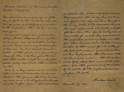 Mr. Nussbaum - Gettysburg Address - Historical Account