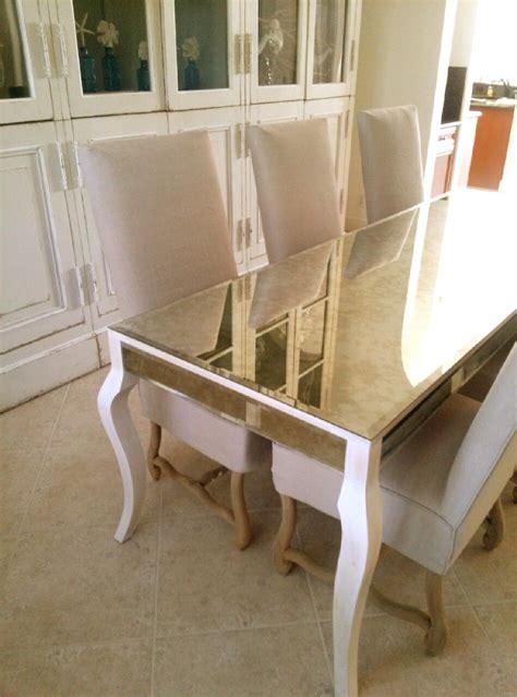 glass mirror dining room table acrylic kitchen furniture aion spmsoalan