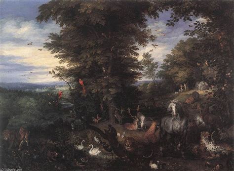 Adam And Eve In The Garden Of Eden Jan Brueghel The Elder Wikioo