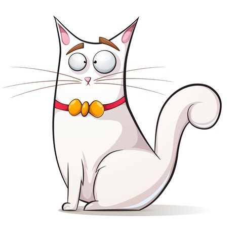 Cute Funny Cat With Bow Download Free Vectors Clipart