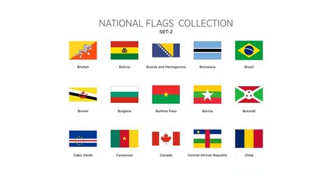 National Flags Set Vol 2 Illustration Templatemonster