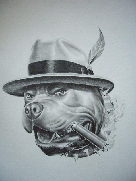 Gangster Dog Jorge Hernandez 675×900 Desenhos Para Tatuagem