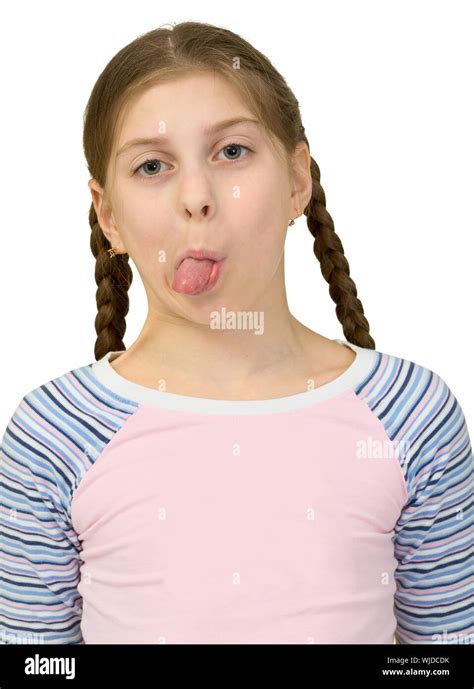 Mädchen Steck Die Zunge Raus Fotos Und Bildmaterial In Hoher Auflösung Alamy