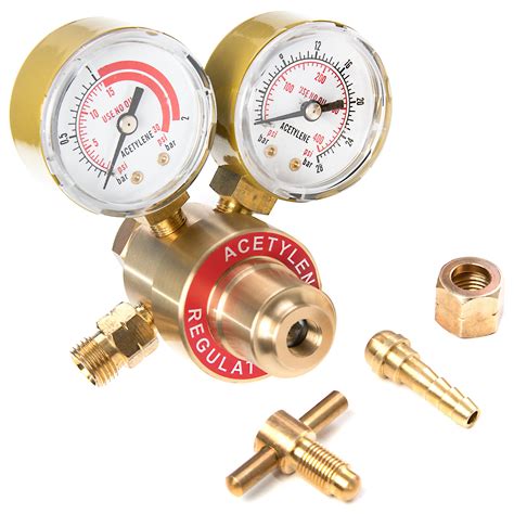 Dual Gauge Acetylene Solid Brass Regulator For Welding Victor Gas Torch