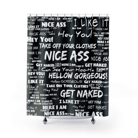 funny shower curtain custom colors i can see your hoo ha etsy
