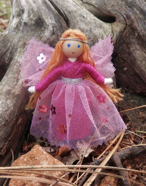Pink Flower Fairy Doll Waldorf Fairy Fairy Princess Etsy Fairy